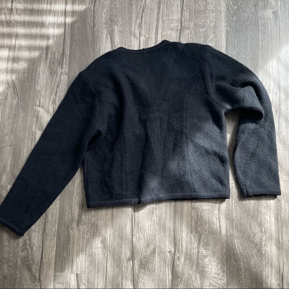 Vintage Tally Ho Wool Tailored Cardigan with Gold statement buttons - Picture 15 of 15